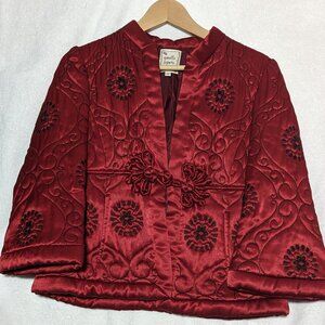 Gorgeous Red Asian Style Nanette Lepore Jacket
